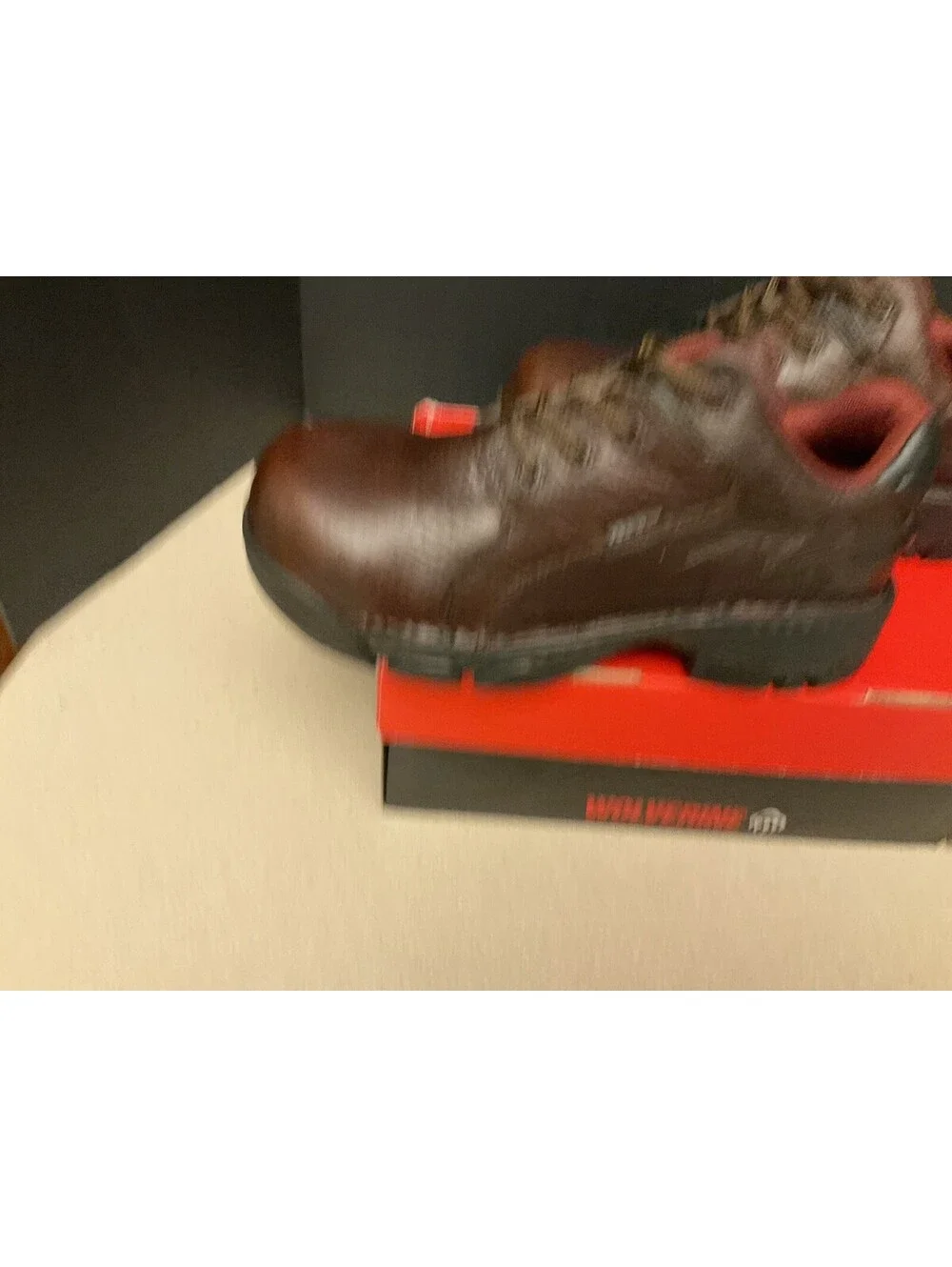 New! Mens Wolverine Falcon Oxford Composite Toe PeakAG Work Shoes. Size 8EW.
